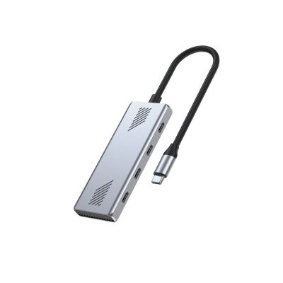 GEMBIRD 4-PORT USB-C 3.2 (GEN 2) TYPE-C HUB GRAY