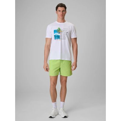3. Men's regular printed T-shirt 4F 4FRSS26TTSHM4303-10S