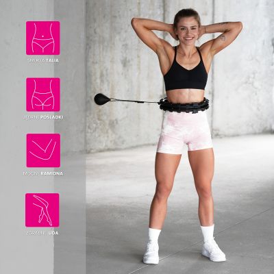 17. HMS HHW01 hula hoop with studs and weight, black