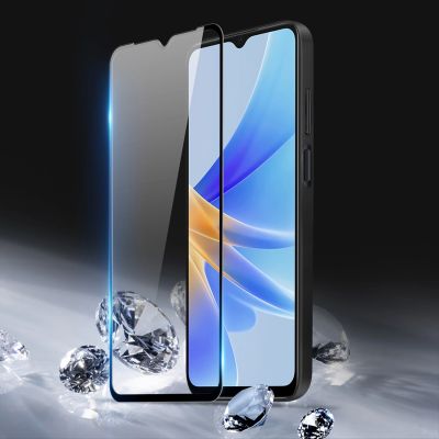 5. Dux Ducis 9D Tempered Glass Oppo A17 9H tempered glass with black frame