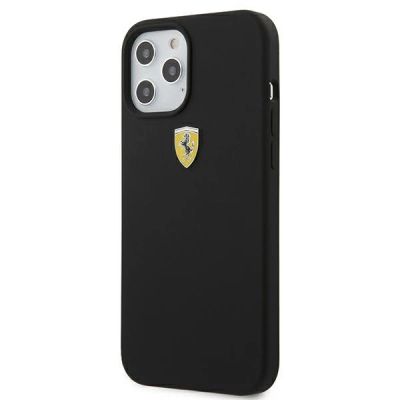 2. Ferrari FESSIHCP12LBK iPhone 12 Pro Max 6.7" black/black hardcase On Track Silicone