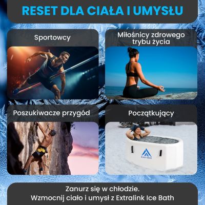 11. Extralink Ice Bath | Bathtub for swimming | 150x80x65cm