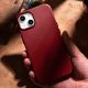 16. iCarer Case Leather case cover made of natural leather for iPhone 14 Plus red (compatible with MagSafe)