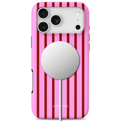 4. Tech-Protect Lamano MagSafe Case for iPhone 18 Pro / 17 Pro - Pink/Red
