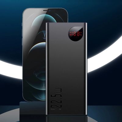 17. Baseus Adaman Metal Power Bank with Fast Charging 10000mAh 22.5W (Overseas Edition 2021) Black