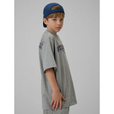 9. Boy's loose T-shirt with print 4F 4FJRSS26TTSHM3465-27M