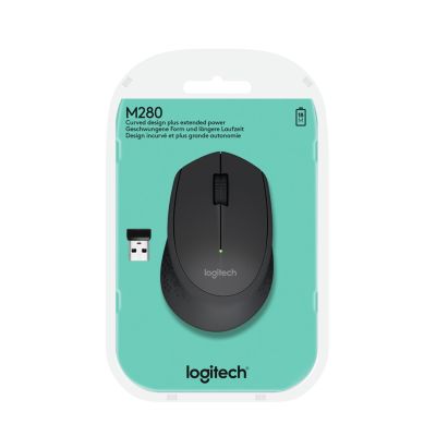 Logitech M280 Mouse 910-004287 (optical; 1000 DPI; black)