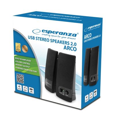 10. Esperanza Arco EP119 computer speaker set (2.0; black)