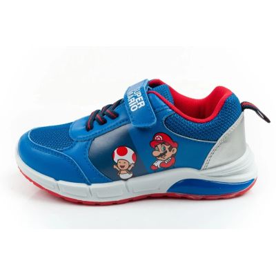 2. Leomil children's sports shoes Super Mario sneakers with velcro LED blue