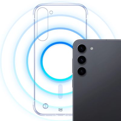 9. 3mk Just20g MagCase for Samsung Galaxy S23+ - transparent