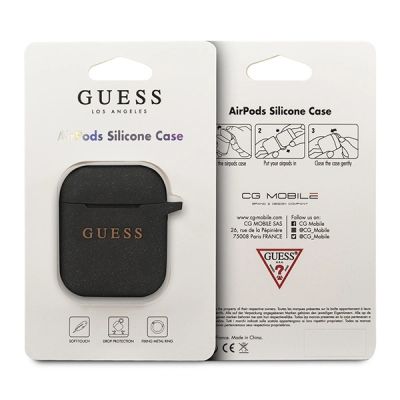 2. Guess Silicone Cover for AirPods 1/2 - Black