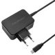 11. QOLTEC GaN POWER PRO Charger | 1x USB-C | 65 W | 5–20 V | 3–3.25 A | BLACK