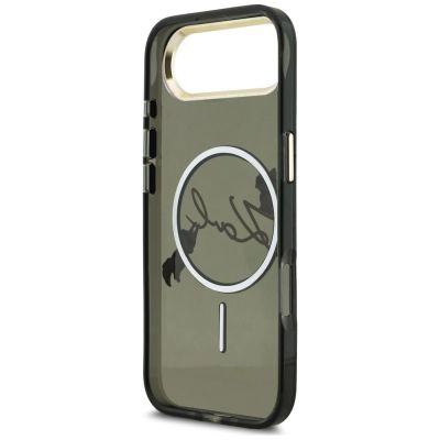 8. Karl Lagerfeld IML Choupettes Karl Script Logo MagSafe iPhone Air Case - Black