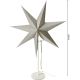 4. DECORATIVE STAR WITH LED ILLUMINATION, H: 65 CM, SILVER