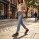 7. Women's brown platform shoes Big Star UU274004