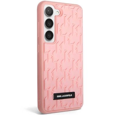 3. Karl Lagerfeld 3D Monogram Case for Samsung Galaxy S23+ - Pink