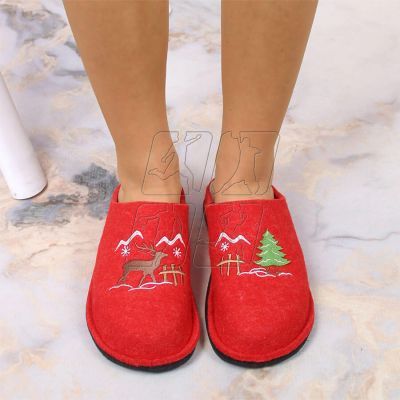 5. Home slippers made of wool felt Big Star W INT1803B