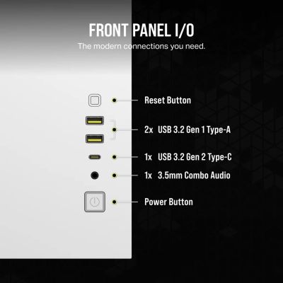 29. Corsair 2500X RGB ICUELINK WHITE case