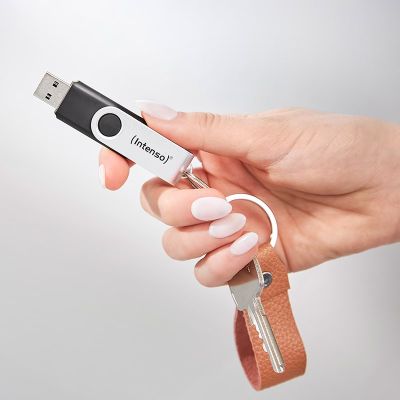 8. Intenso USB 256GB OFFICE LINE 3.2 Gen1 Silver-Black USB Flash Drive USB Type-A 3.2 Gen 1 (3.1 Gen 1) Black, Silver
