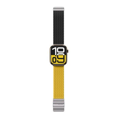 2. Set of 2 AmazingThing Blend Band for Apple Watch 45/46/49mm - Yellow-Black/Black