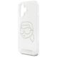 6. Karl Lagerfeld IML Rhinestones Karl Head Case for iPhone 16 Clear