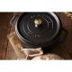 8. Staub Round Cast Iron Pot - 3.8 ltr, Black