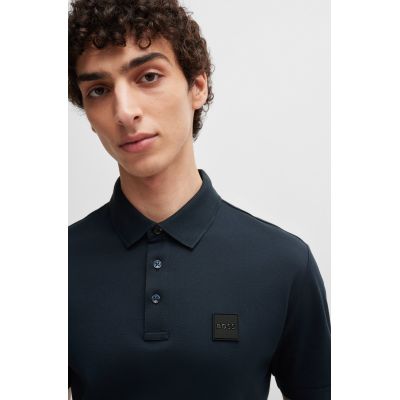 3. BOSS Parlay 143 BLU Men's Polo Shirt Classic Regular Fit Navy Blue (50515596-405)