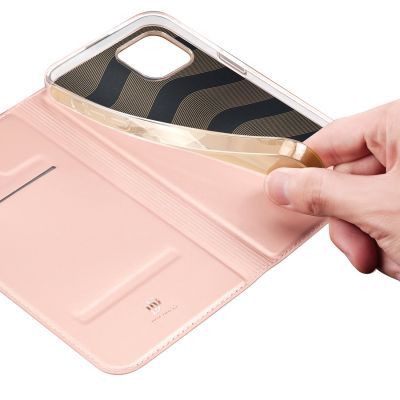 7. Dux Ducis Skin Pro Wallet Case for iPhone 15 Plus - Pink
