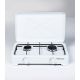Ravanson K-02T 2-burner adjustable gas stove (white)