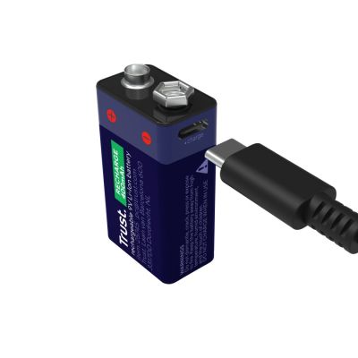 4. TRUST 9V battery charged via USB-C