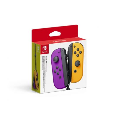 3. Nintendo Joy-Con Pair Neon Purple/Neon Orange Controllers