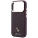 6. Guess Saffiano Small 4G & Classic Logo MagSafe Case for iPhone 18 Pro / 17 Pro - Burgundy