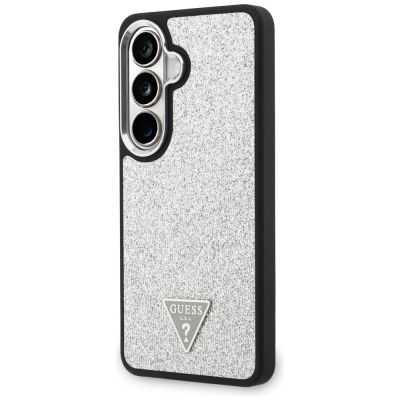 2. Guess Fixed Glitter Triangle MagSafe case for Samsung Galaxy S26+ - silver