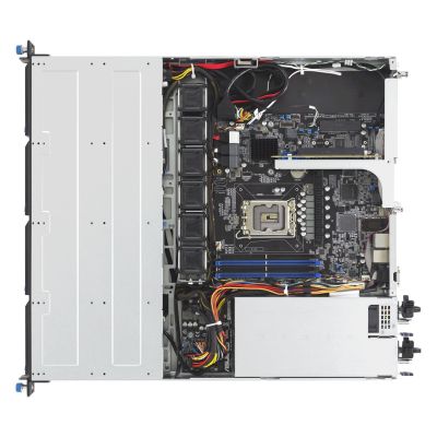 ASUS Rack 1U RS300-E12-RS4/350W Intel C262 LGA1700 95W 4xDDR5 4400/4000/3600 4x3.5"/2.5" 4*SATA/SAS/NVMe 2x Intel I210AT 1x Management Port, 1+1 450W 80 PLUS Platinum