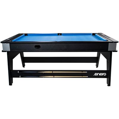 17. 4-IN-1 MULTIGAMING TABLE BILLIARDS TABLE TENNIS HOOK-UP DINING TABLE 189x94.1x81.3CM ENERO