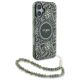 3. Guess IML Flowers Allover Electro With Pearl Strap MagSafe case for iPhone 16 Plus - green