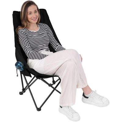 2. FOLDING CAMPING CHAIR 46X46X90CM BLACK