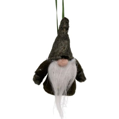 7. DECORATIVE PENDANT SANTA CLAUS WITH HANDLES 11CM GREEN