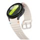 3. Tech-Protect Silicone Sport Strap for Samsung Galaxy Watch 4 / 5 / 5 Pro / 6 / 7 / FE - Beige