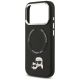6. Karl Lagerfeld Karl & Choupette Pins MagSafe Case for iPhone 17 Pro - Black