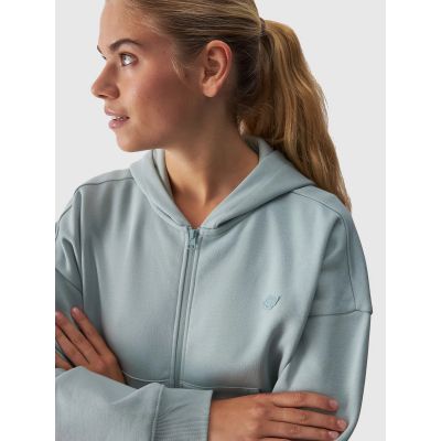 5. Women's zip-up hooded sweatshirt 4F 4FWAW24TSWSF1306-47S