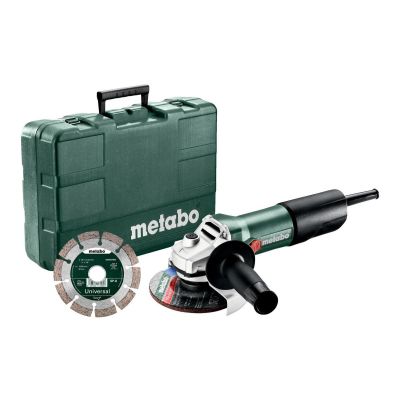 METABO ANGLE GRINDER 125 W 850-125 SET + DIAMOND DISC SUITCASE