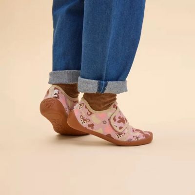 2. Affenzahn Barefoot Slippers Cotton Movy Deer (01398-40141)