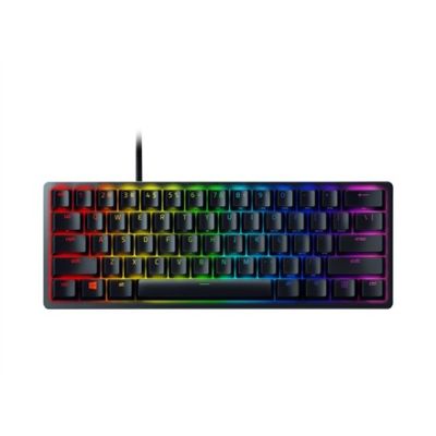 5. Razer Huntsman Mini 60% Gaming Keyboard Opto-Mechanical Purple Switch RGB LED Light NORD Wired