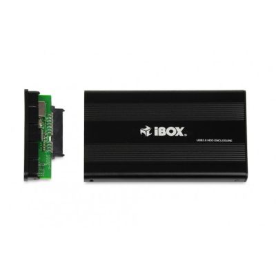 3. IBOX HD-01 EXTERNAL 2.5" USB 2.0 IEU2F01 housing (2.5"; USB 2.0; Aluminum; black)