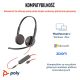 40. POLY Blackwire 3225 USB-C Stereo Headset + 3.5mm Plug + USB-C/A Adapter (Multi-Pack)