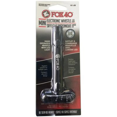 5. FOX 40 ELECTRONIC MINI WHISTLE BLACK