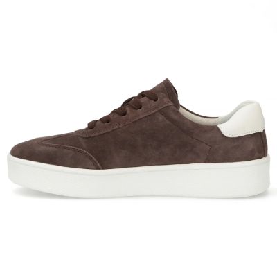 3. Women's leather sneakers on a brown platform Filippo DP7533