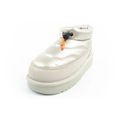 12. D.Franklin women's snow boots winter fashionable insulated ankle boots silver