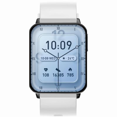 7. Smartwatch Gravity White Black 2 Straps GT17-8